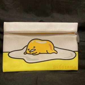 Gudetama Yellow and White Cosmetics bag